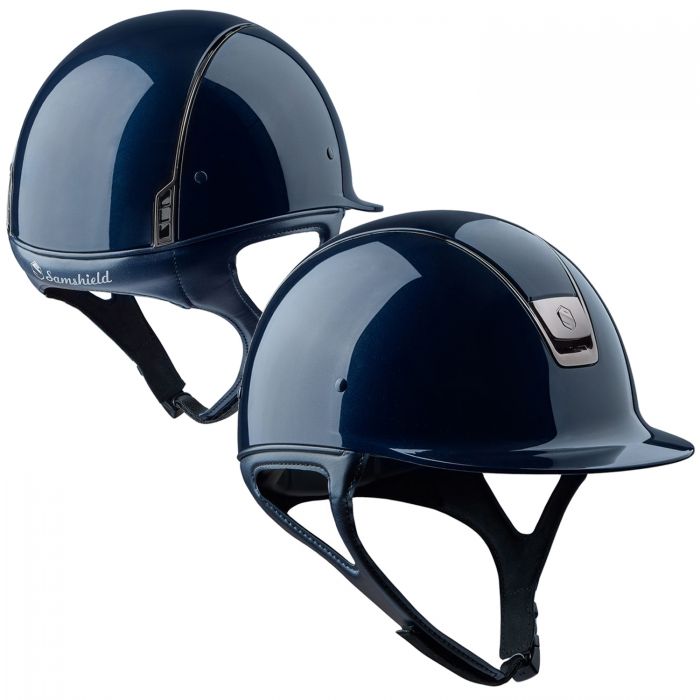 Samshield Glossy with 5 Swarovski Navy Helmet Large – KC Equestrian Wear