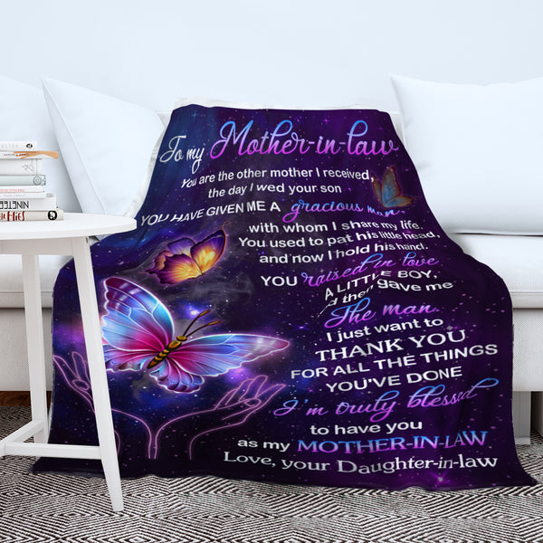 Premium Fleece Blankets - Best Mother-in-law - Mother's Day Gifts For ...