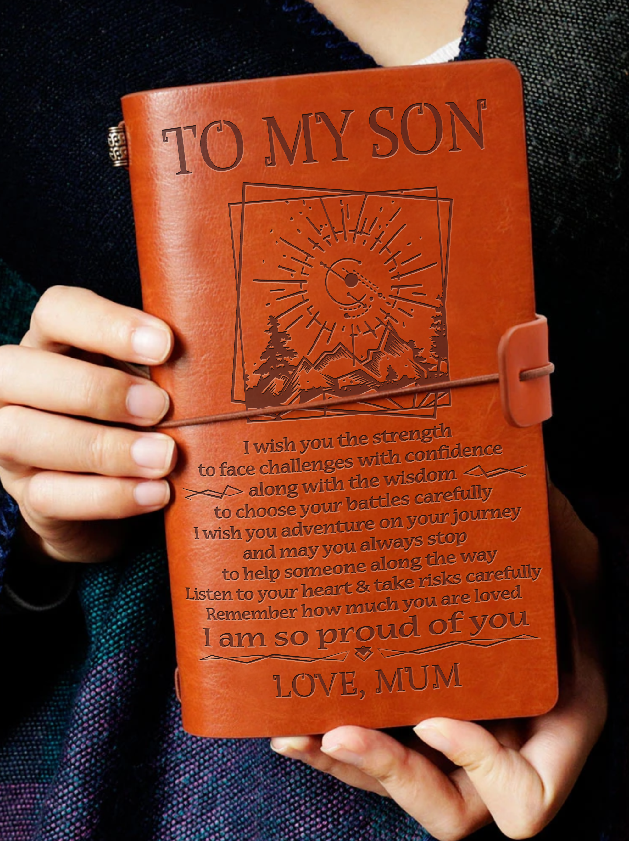 Son Mum Proud Of You Vintage Journal Family Gifts