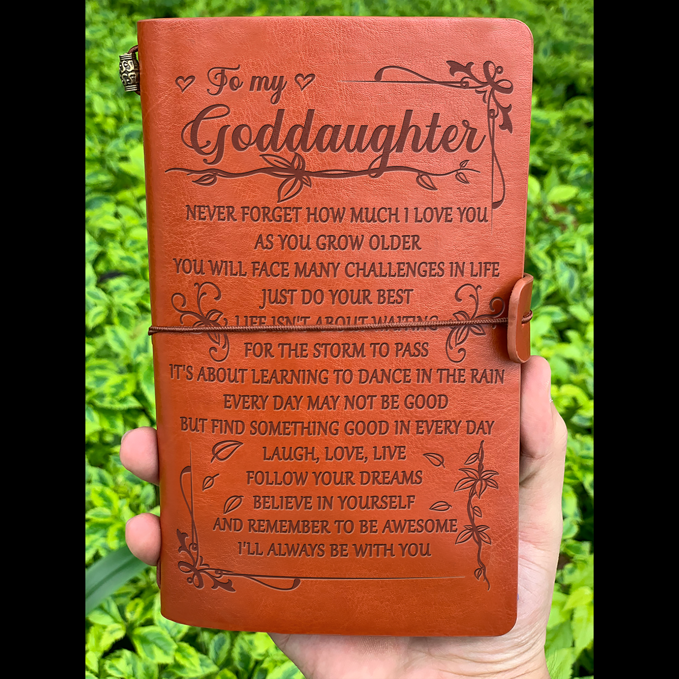 To Goddaughter Never Forget How Much I Love You Vintage Journal Family Gifts