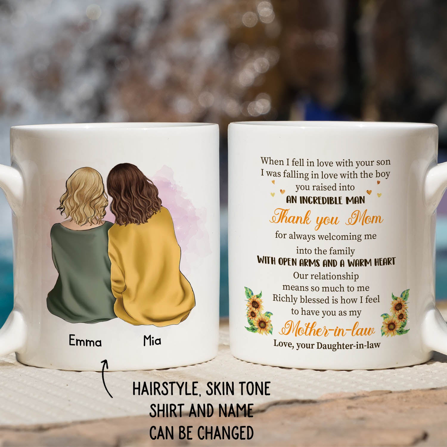Welcome to Our Family Coffee Mug for Daughter in Law or Son in Law Cut -  365 IN LOVE - Matching Gifts Ideas