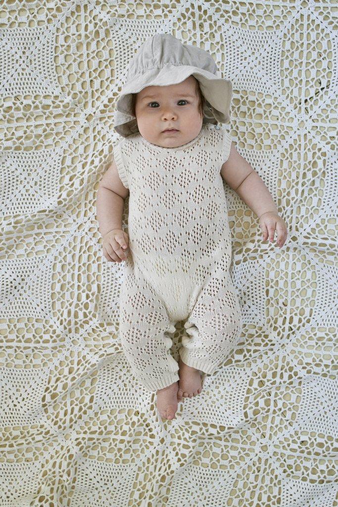 Unisex Organic Kinitted Eloan Romper Spinel Boutique