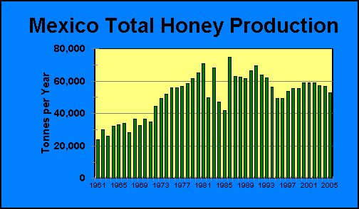 Mexico Total Honey Production | Airborne Honey 
