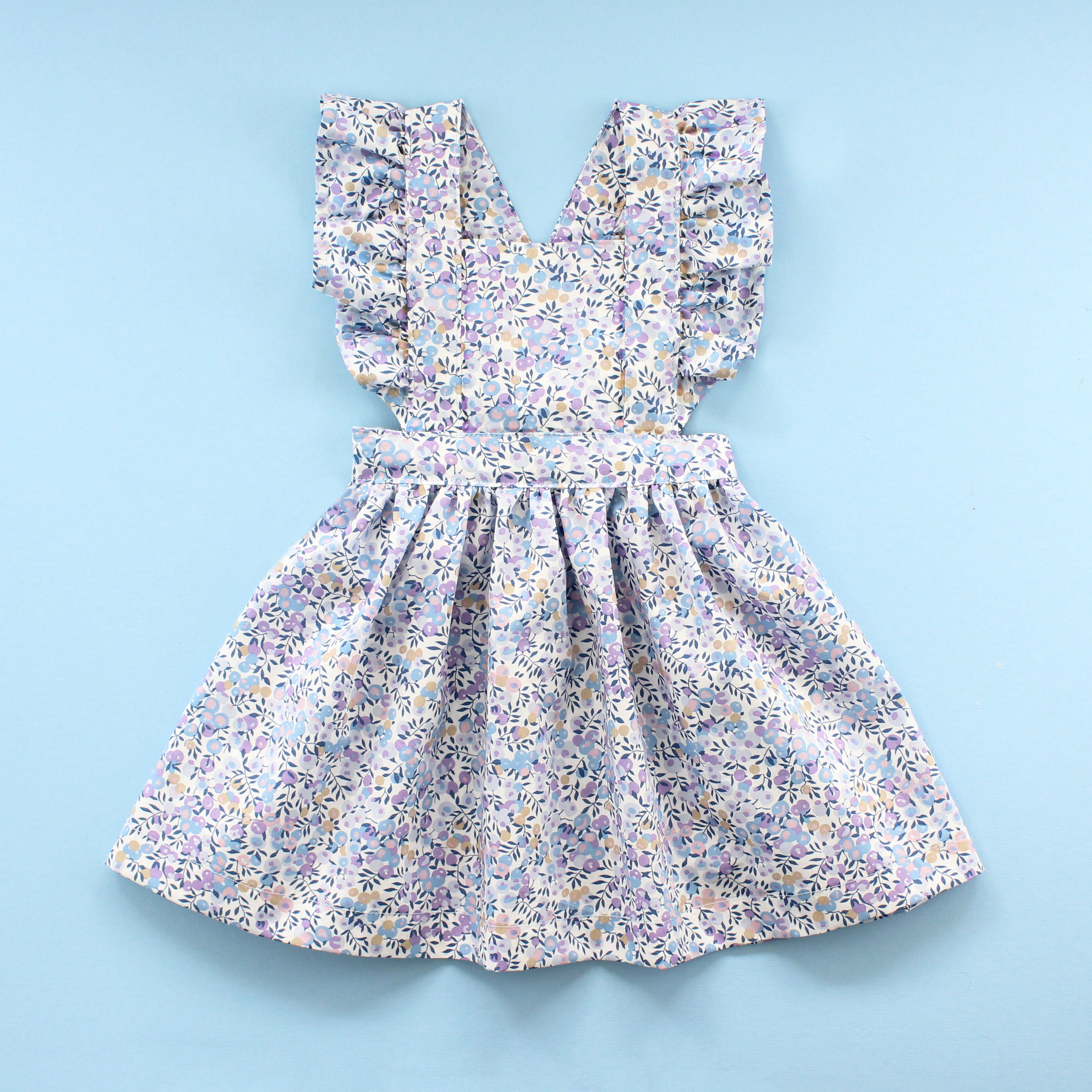 baby blue pinafore dress