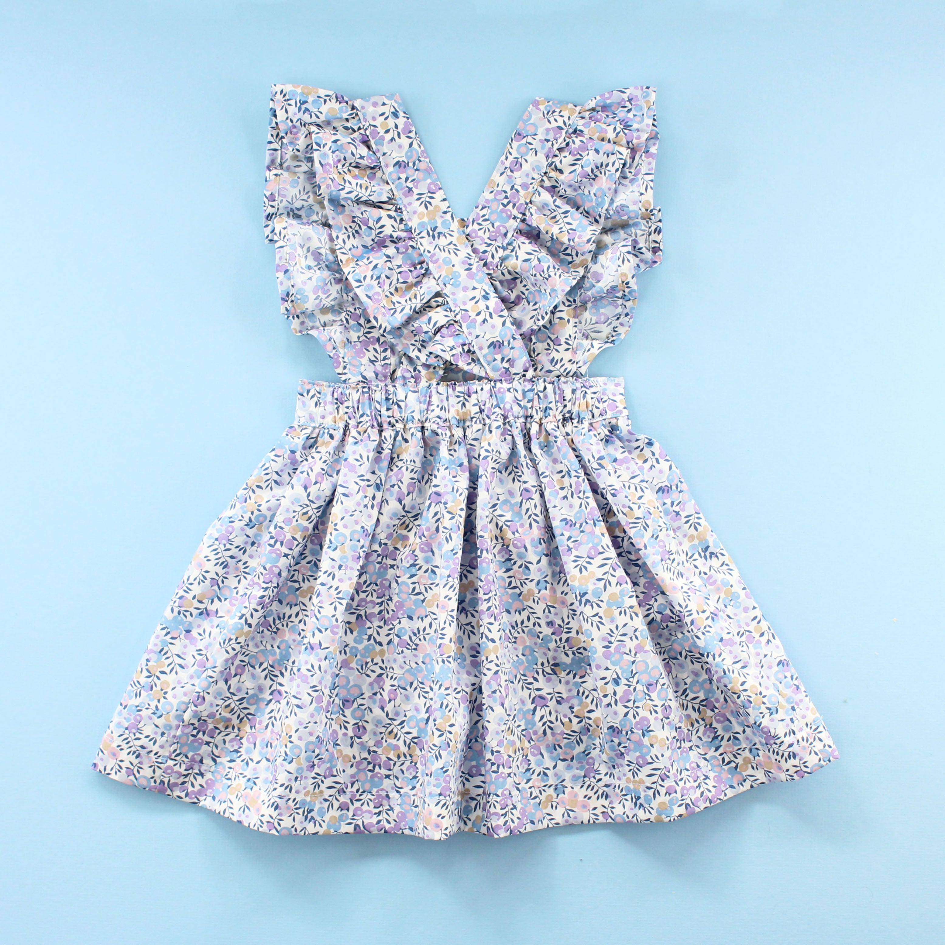 baby blue pinafore dress