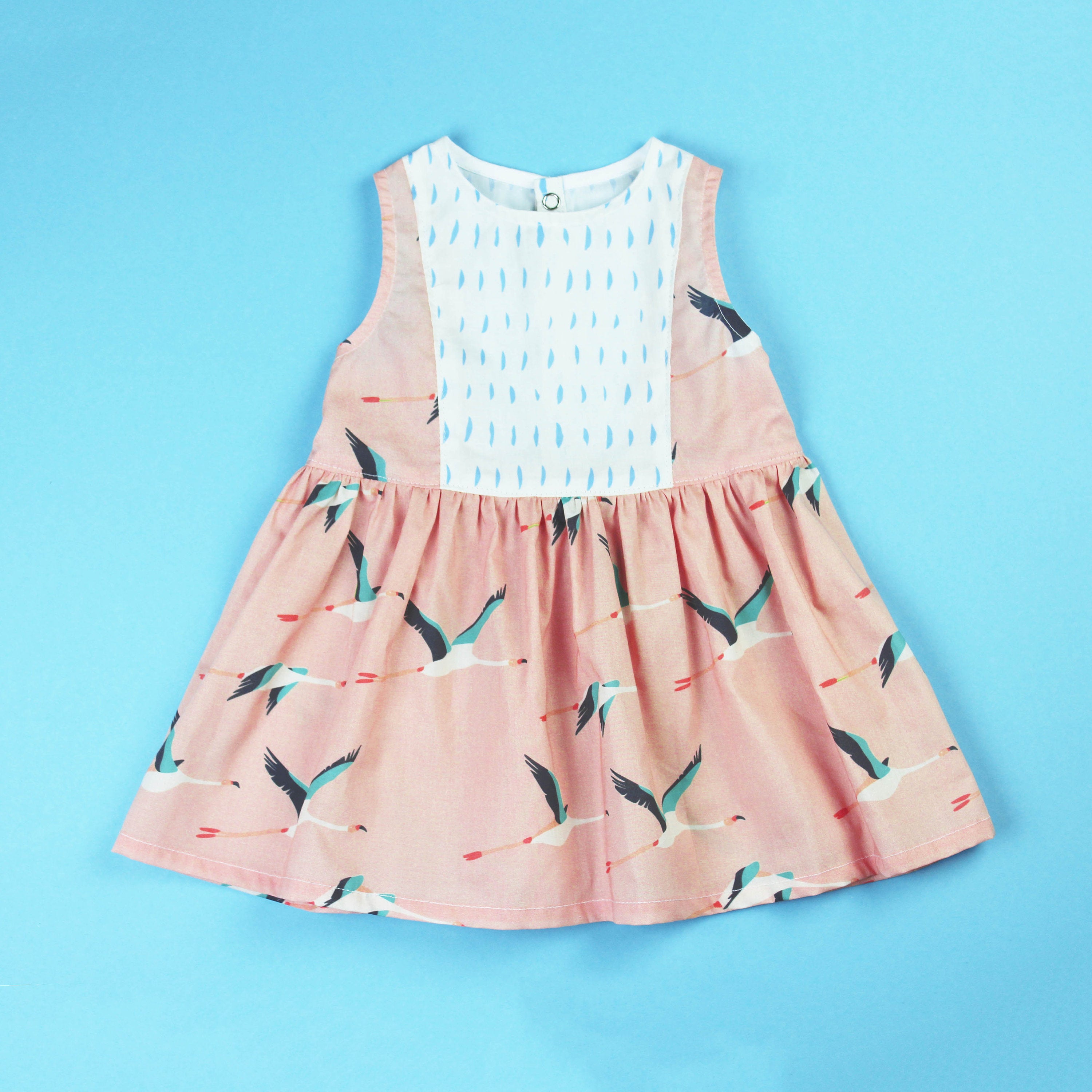 flamingo baby dress