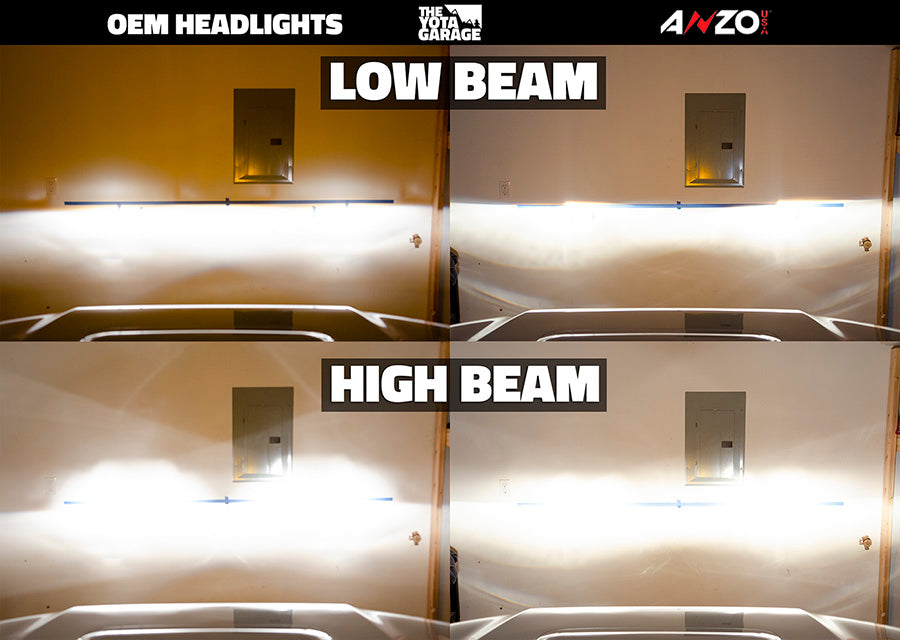 Anzo Plank Style Headlights 4Runner Cutoff Line