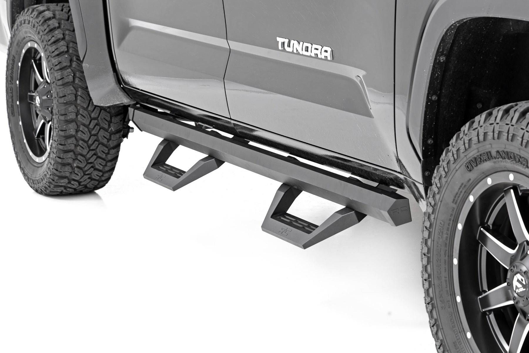 Rough Country SRX2 Adjustable Aluminum Side Steps 2022+ Toyota Tundra