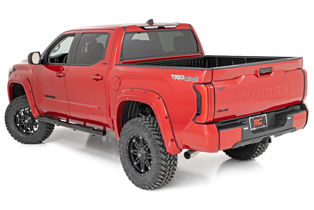 Rough Country Black Defender Pocket Style Fender Flares | 2022+ Toyota