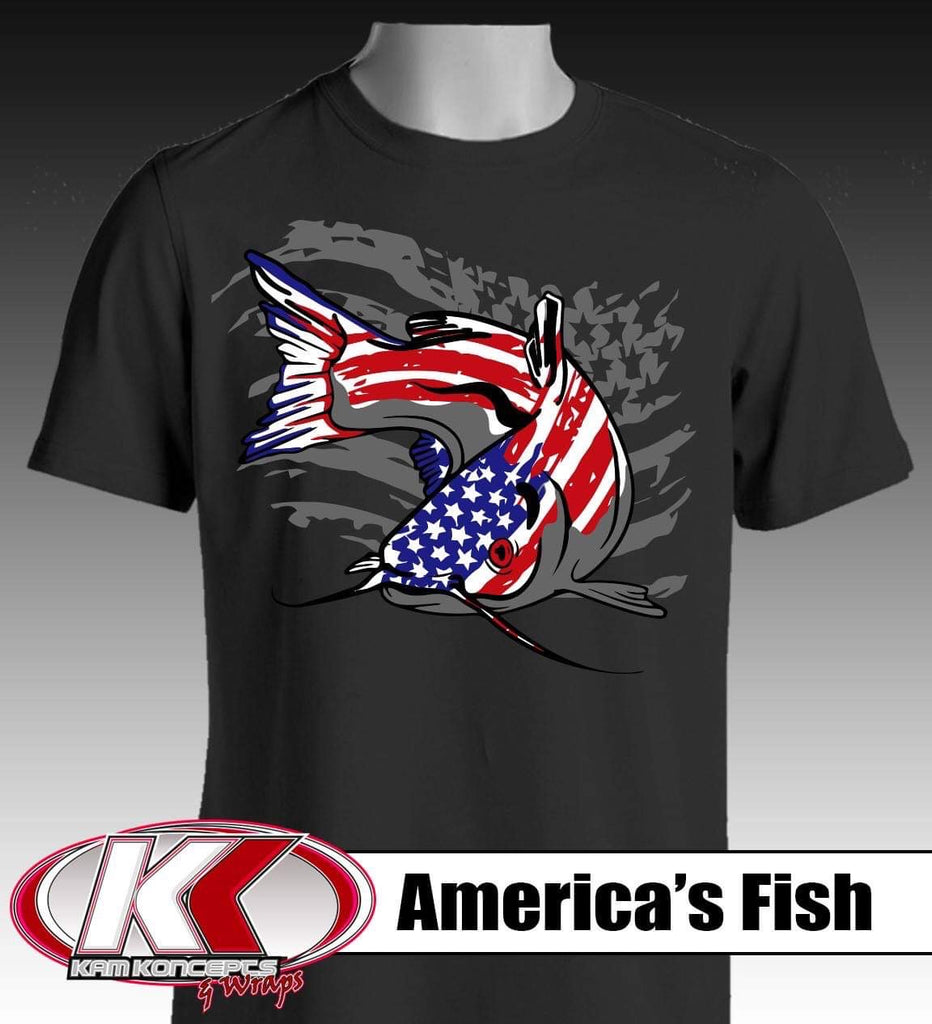 America's Fish T-Shirt, Twisted Cat Outdoors – Catfish & Crappie  Conference 2024 – Official Site