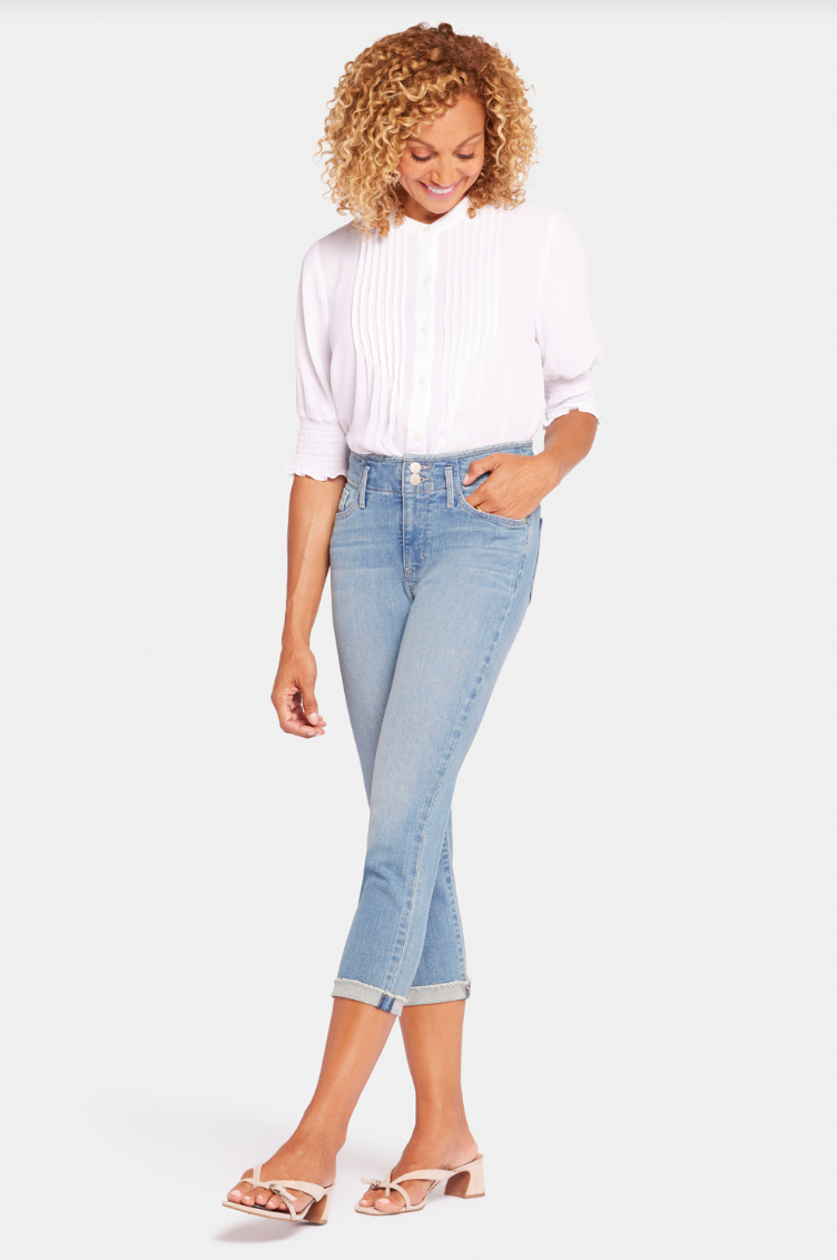 NYDJ Ami skinny capri jeans (high-rise, zip) SALE Size 6 – Belle Starr