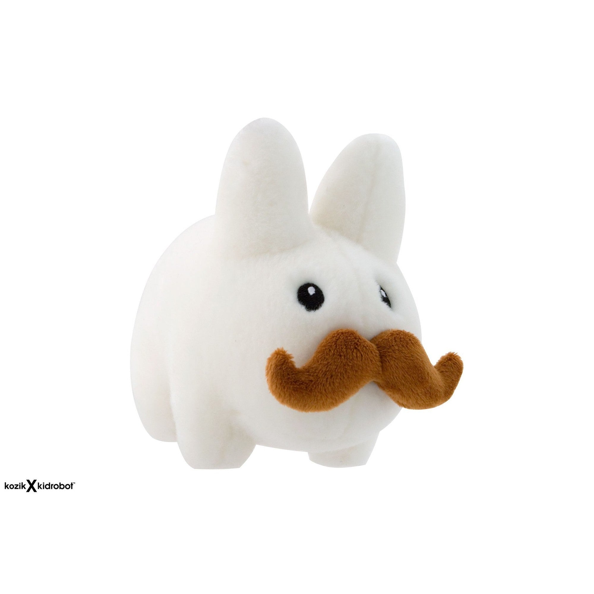 bunny with mustache stuffed animal