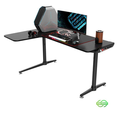 Eureka Ergonomic Z60 Gaming Desk with LED Lights