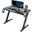 Eureka Ergonomic EDK-Z1S/Z1SRD Gaming Desk with LED Lights, Controller Stand, Cup Holder & Headphone Hook