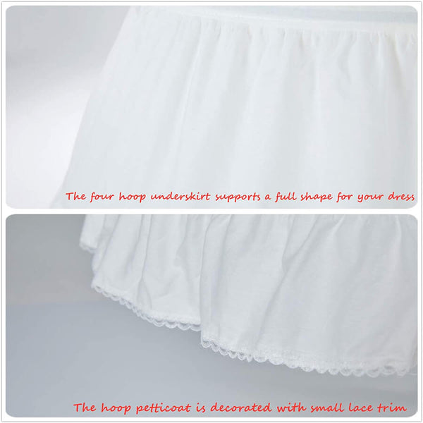 BEAUTELICATE Petticoat Women Underskirt Bridal 4 Hoops Wedding Dress Gown  Floor Length Taffeta P34 Plus Size : : Clothing, Shoes 