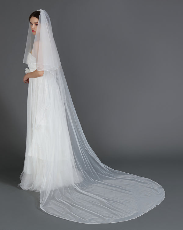 New Bridal Veil, Wedding Veil With Comb, Cathedral Ivory Veil