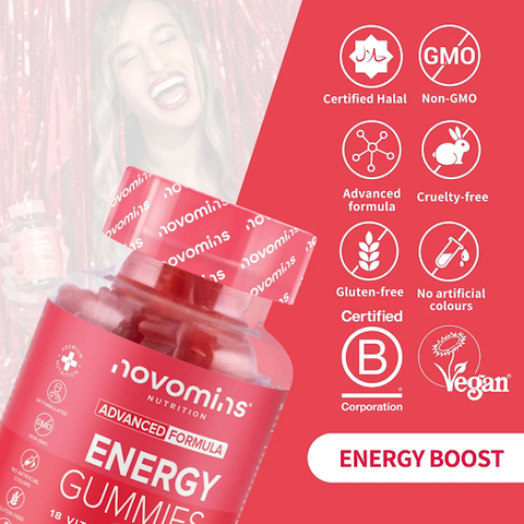 Image of Novomins Energy Gummies