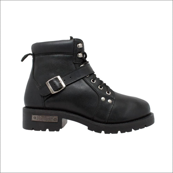 mens black biker boots