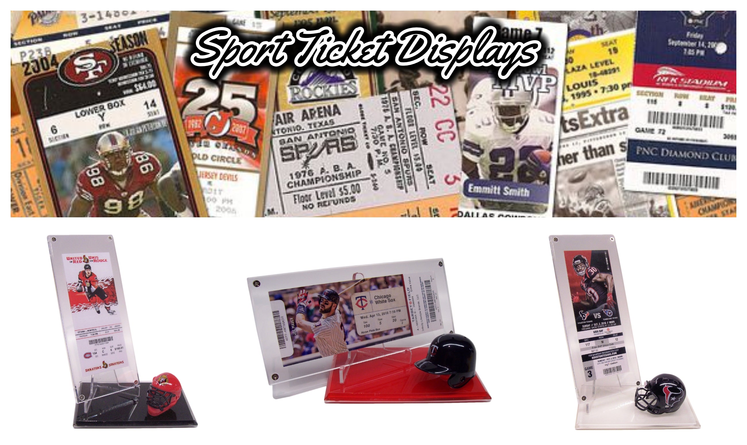 MLB TICKET DISPLAYS – SPORT CARD CREATIONS