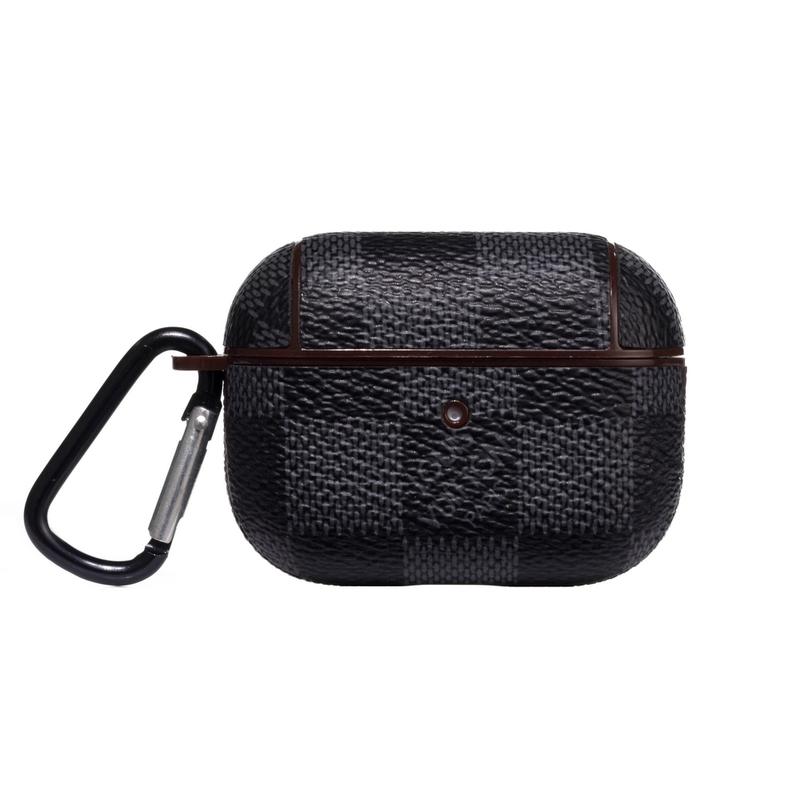 LV Checkered AirPods Pro Case - Black – FLAMED HYPE