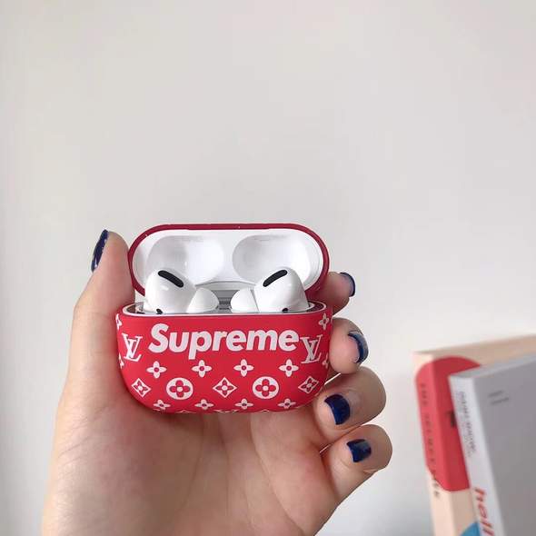 Classic Red Lv X Sup Airpods Pro Case Flamed Hype