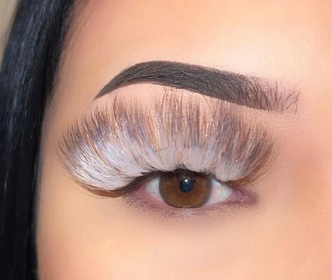 Icy White Halloween Lashes