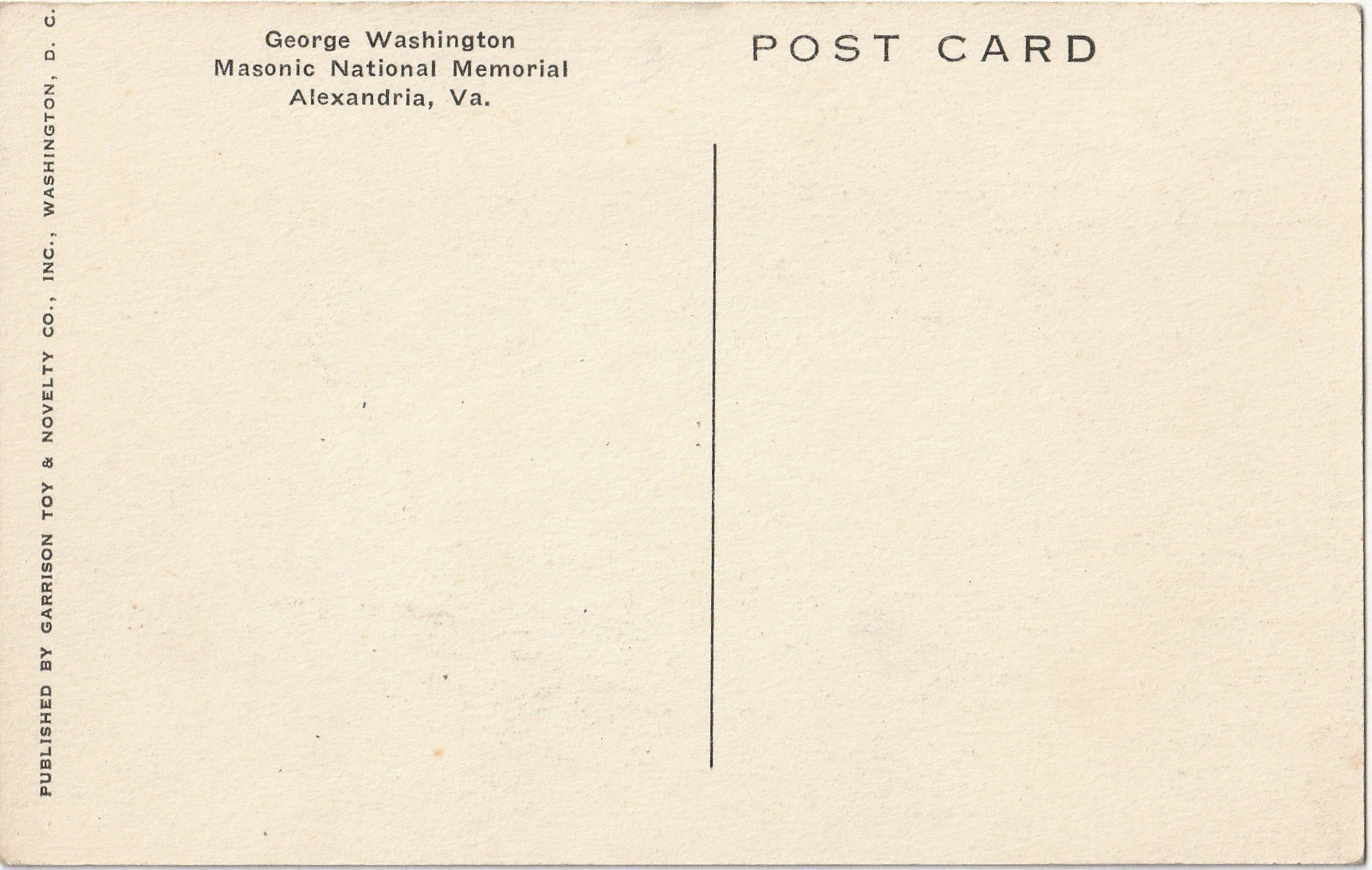 George Washington Masonic National Memorial - Alexandria, VA - Postcar ...