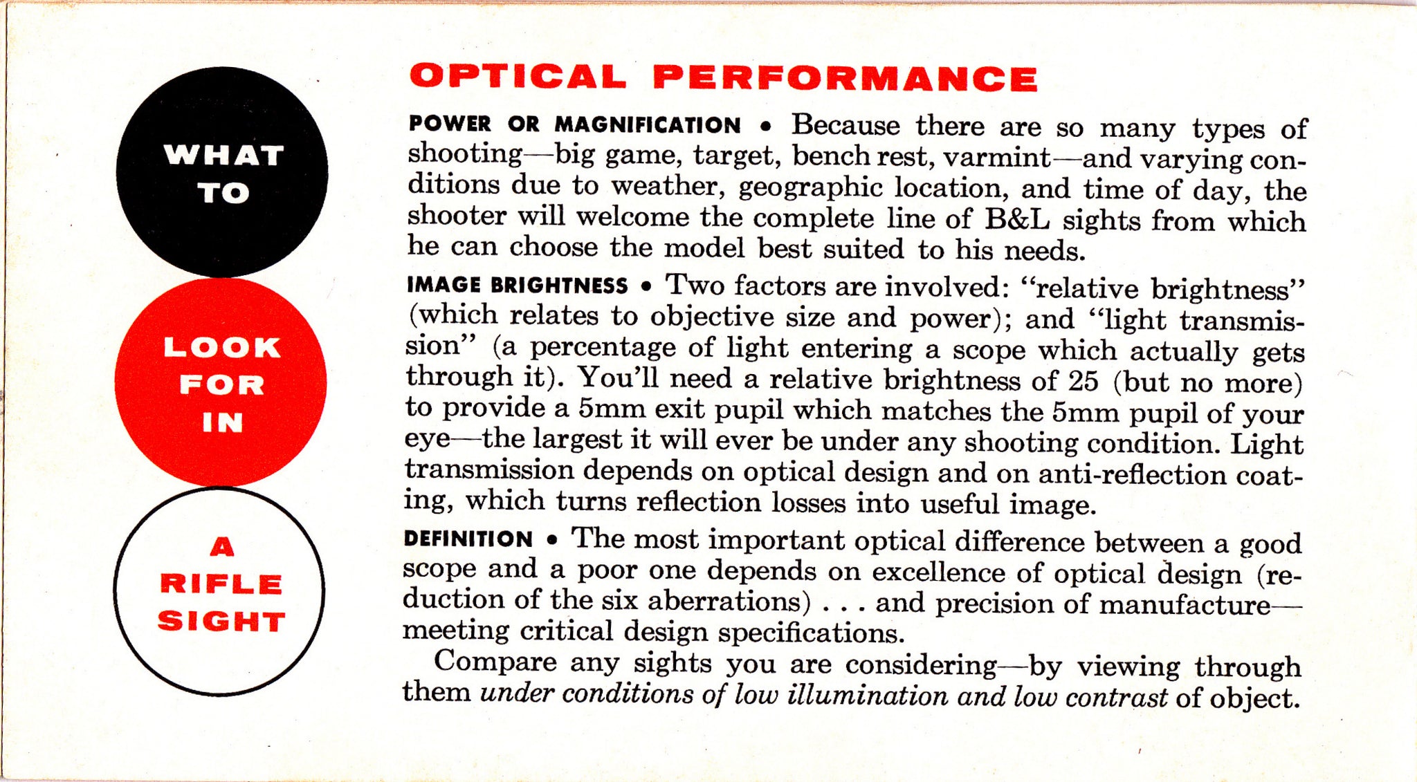 How To Choose A Telescopic Sight- 1960s Vintage Booklet- Bausch & Lomb ...