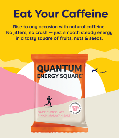 Used to caffeinated drinks? Why not try to Eat Your Caffeine with Quantum Energy Squares