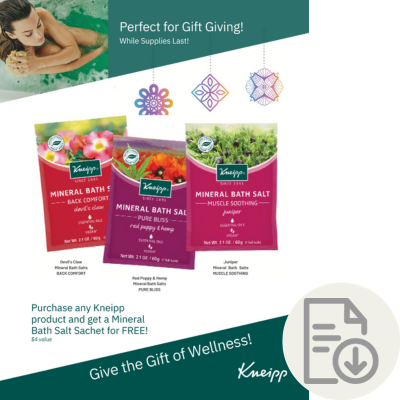 Kneipp Promo Point of Sale Sign