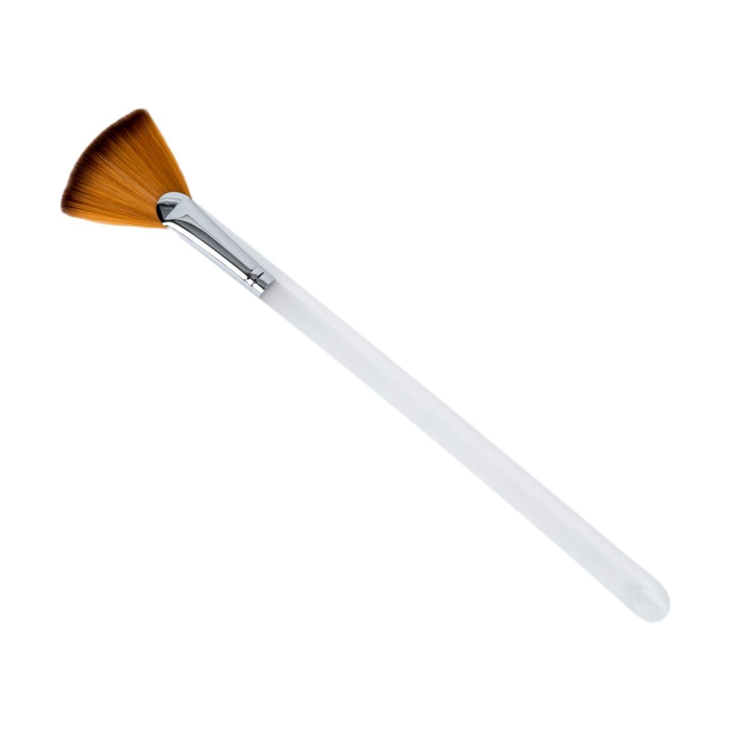 Fan Mask Brush with Synthetic Bristles & Acrylic Handle, 8.5