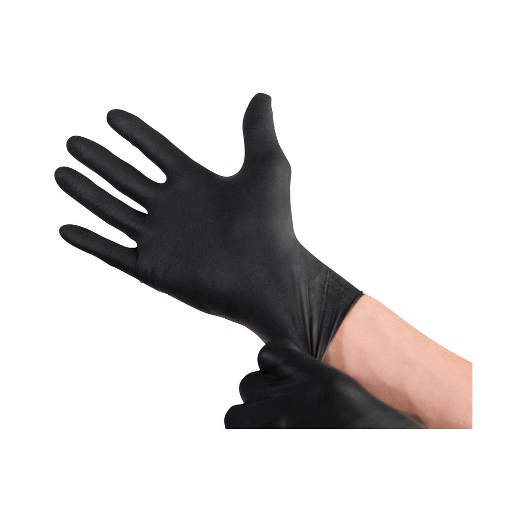 black medium gloves