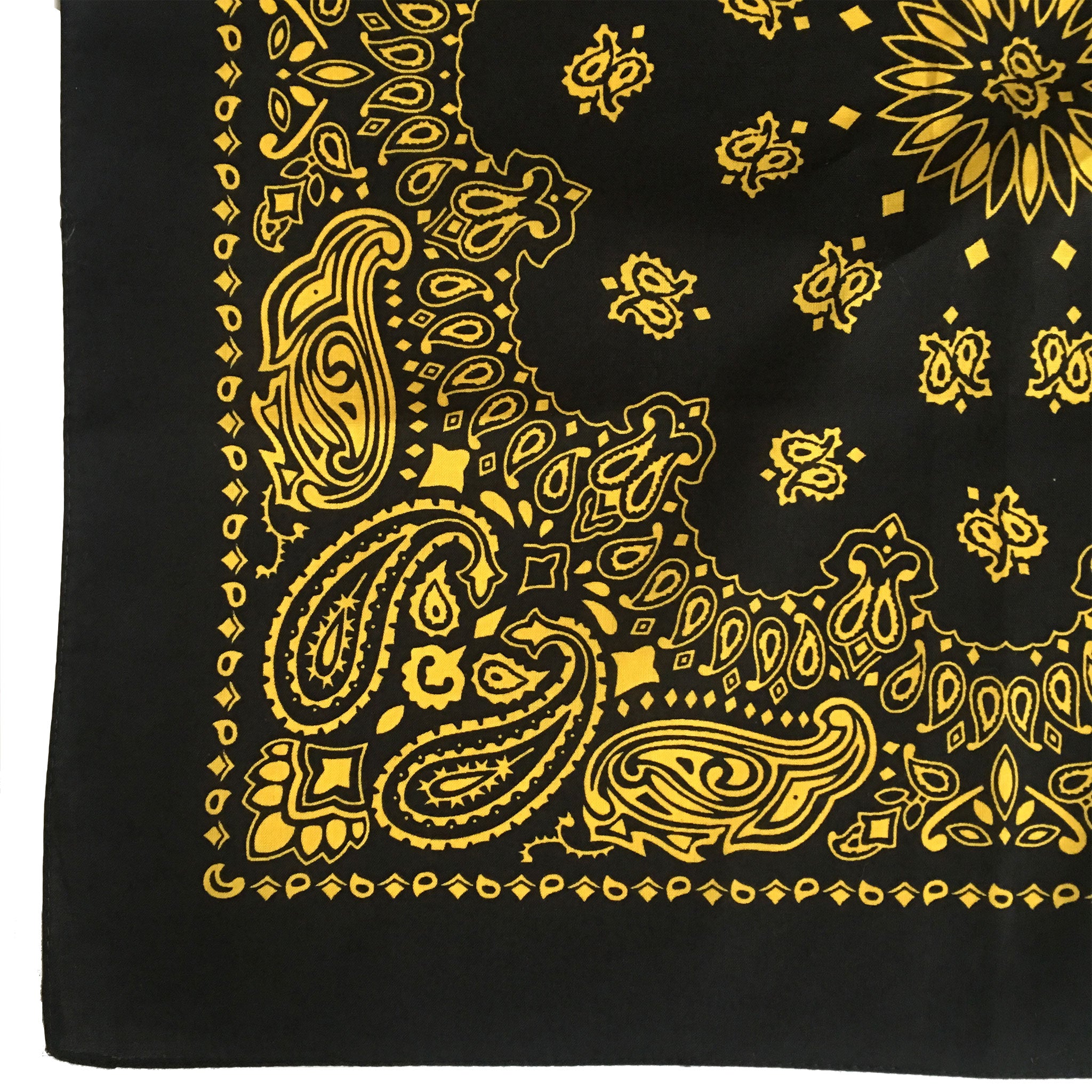 Black Yellow Cowboy Bandana Bandanalove