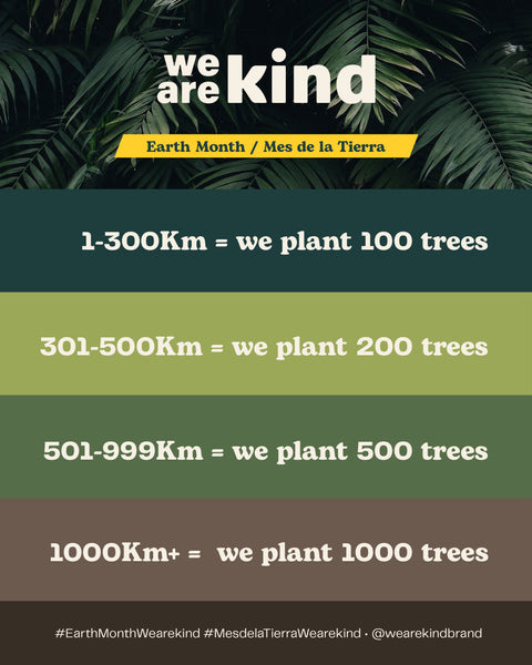 we are kind earth month tree planting