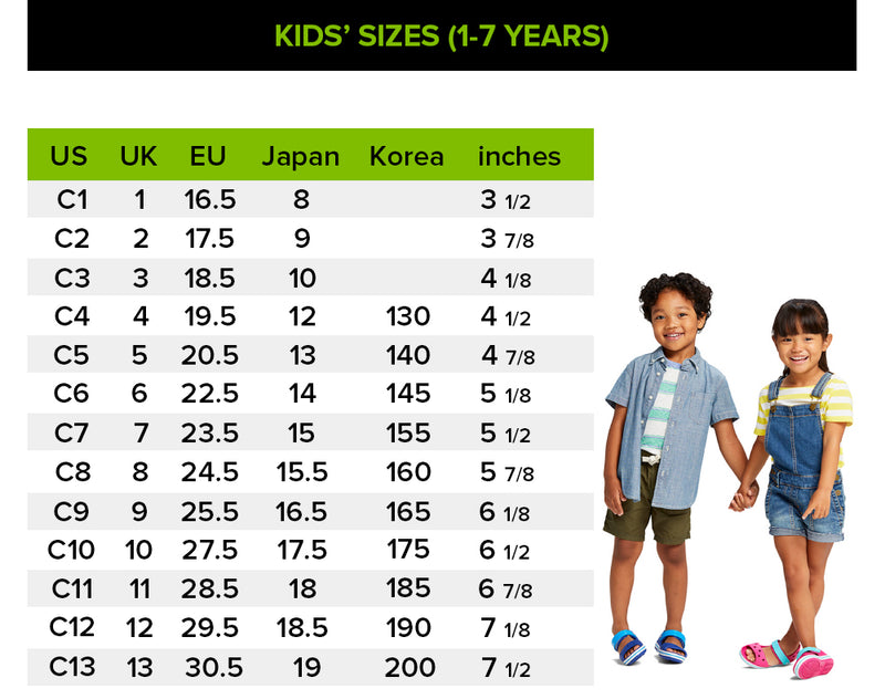 Size Chart – Philippines