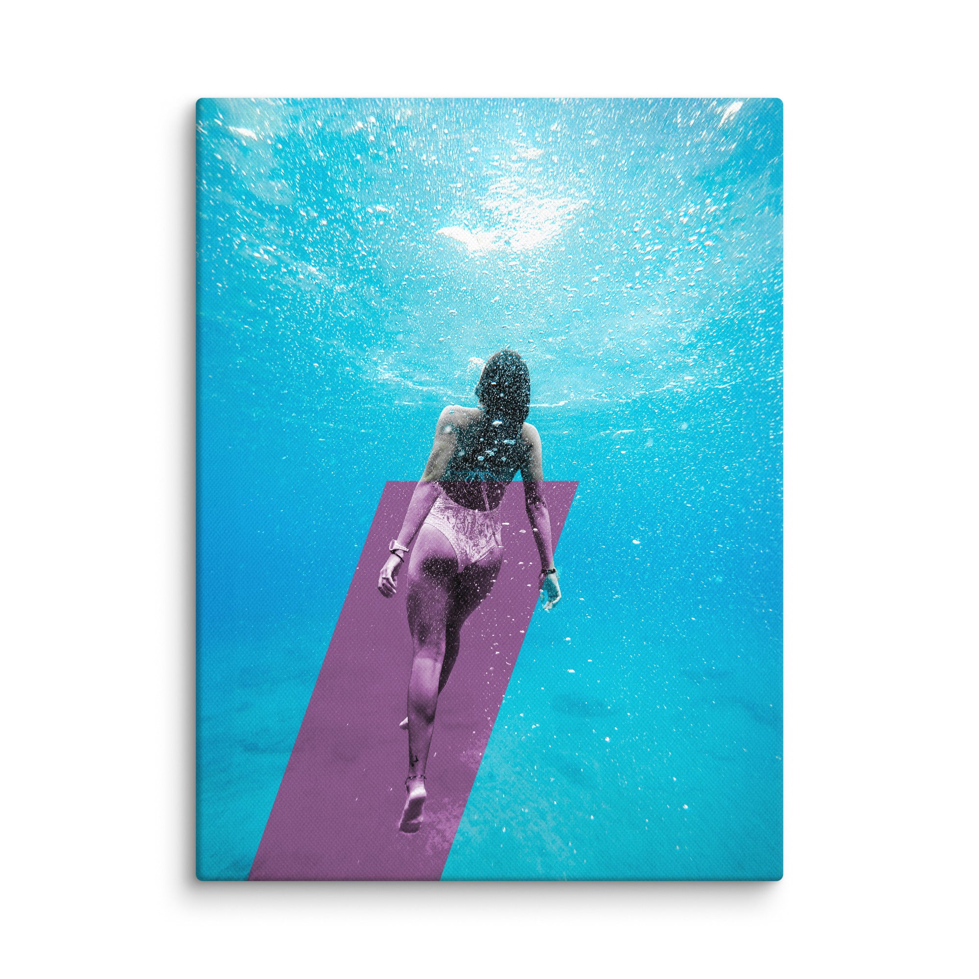 Tranquil Blue on Canvas