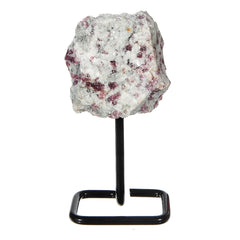 Whyte Quartz Pink Tourmaline on metal base display piece great unique gift for Valentine's Day