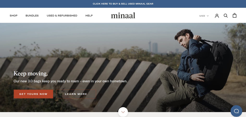 Minaal’s homepage