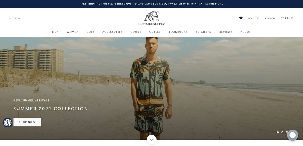 Surfside Supply Shopify T-shirt Store