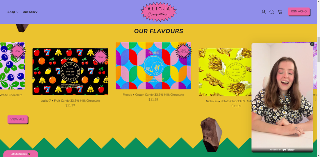 alicjaconfections homepage