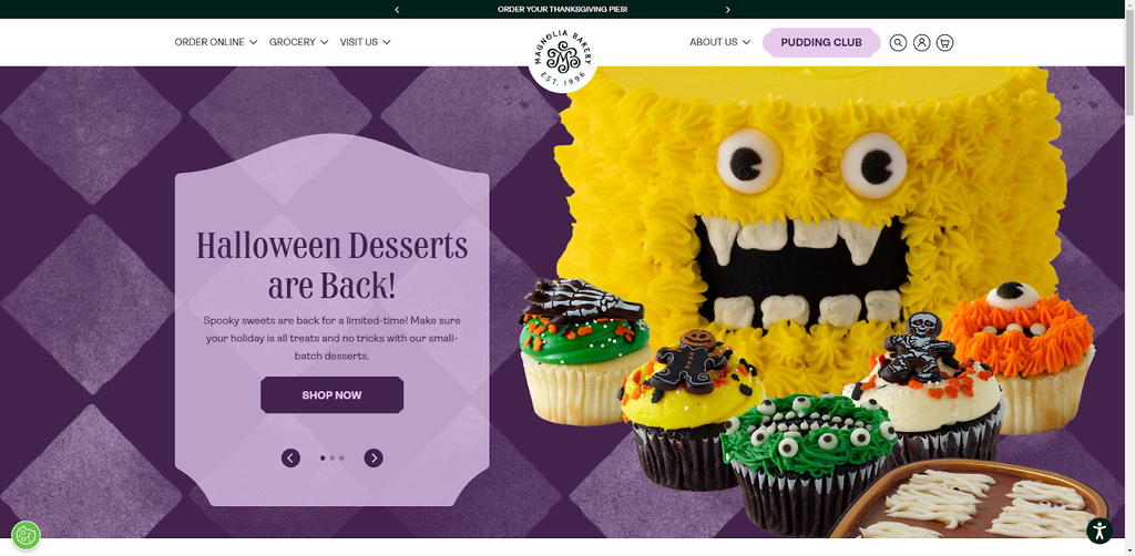 Magnolia Bakery Homepage