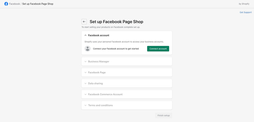 Set up Facebook Page Shop