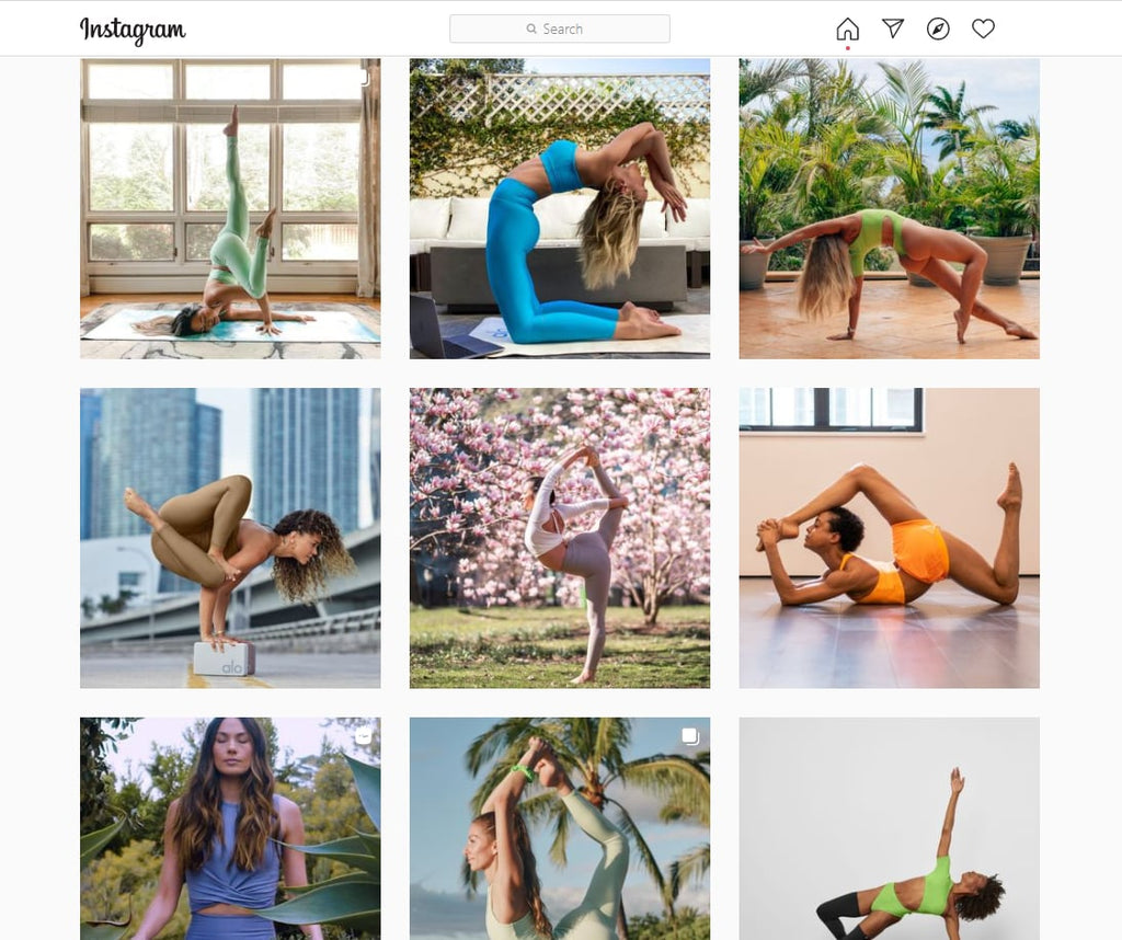 Alo Yoga Shopify store examples