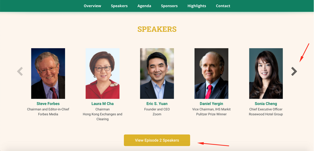 Forbes event speakers