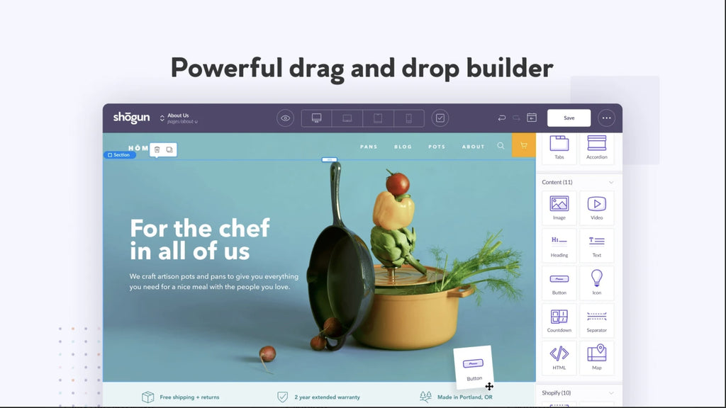 Shogun Landing Page Builder