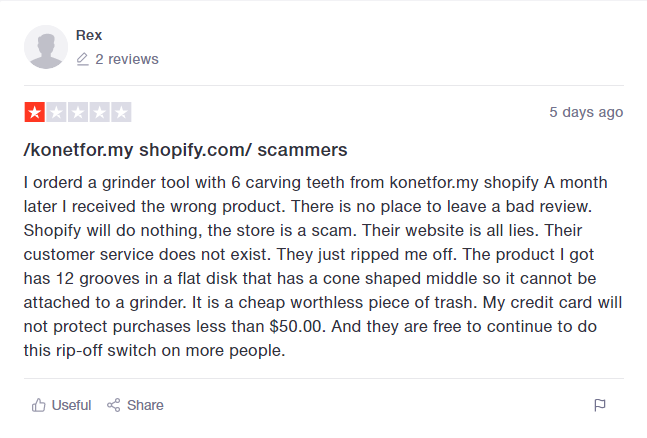 Shopify Customer Review