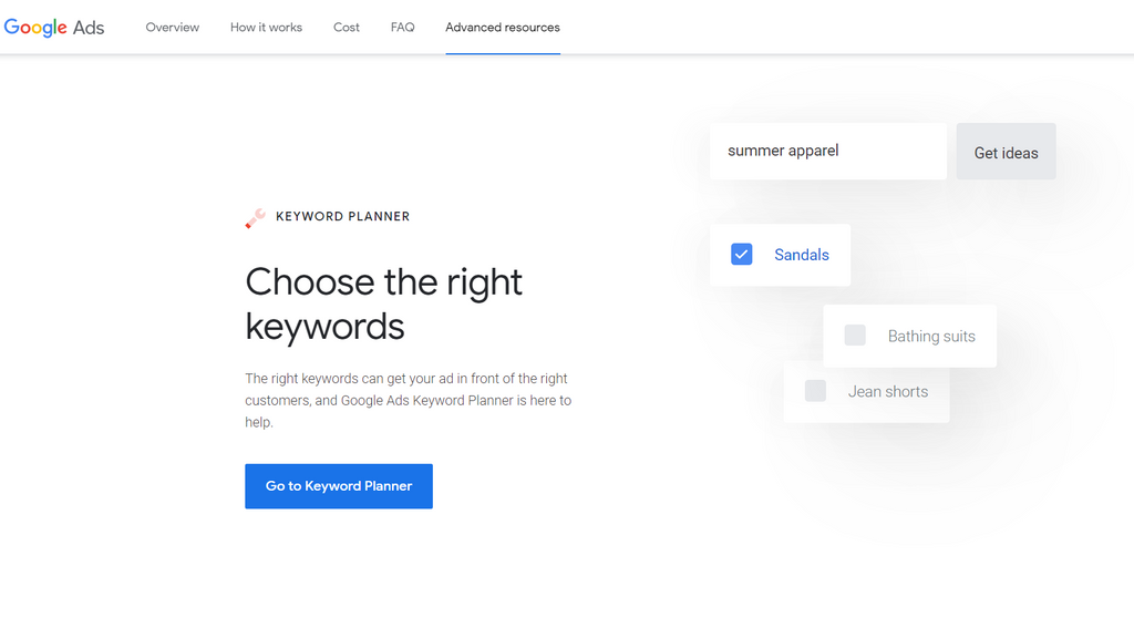 keyword planner