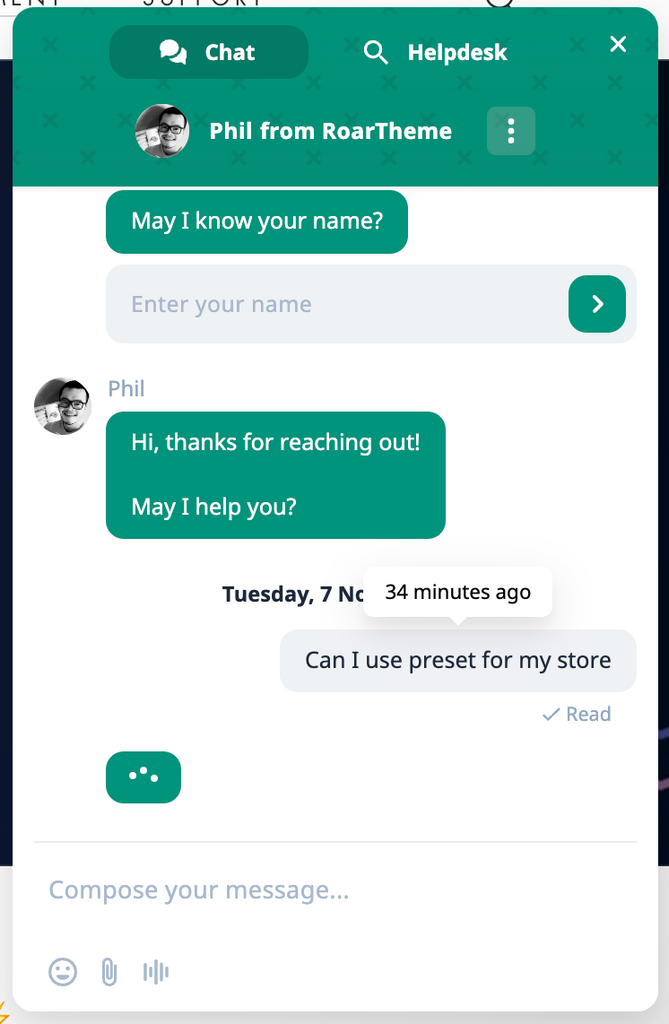 second live chat support