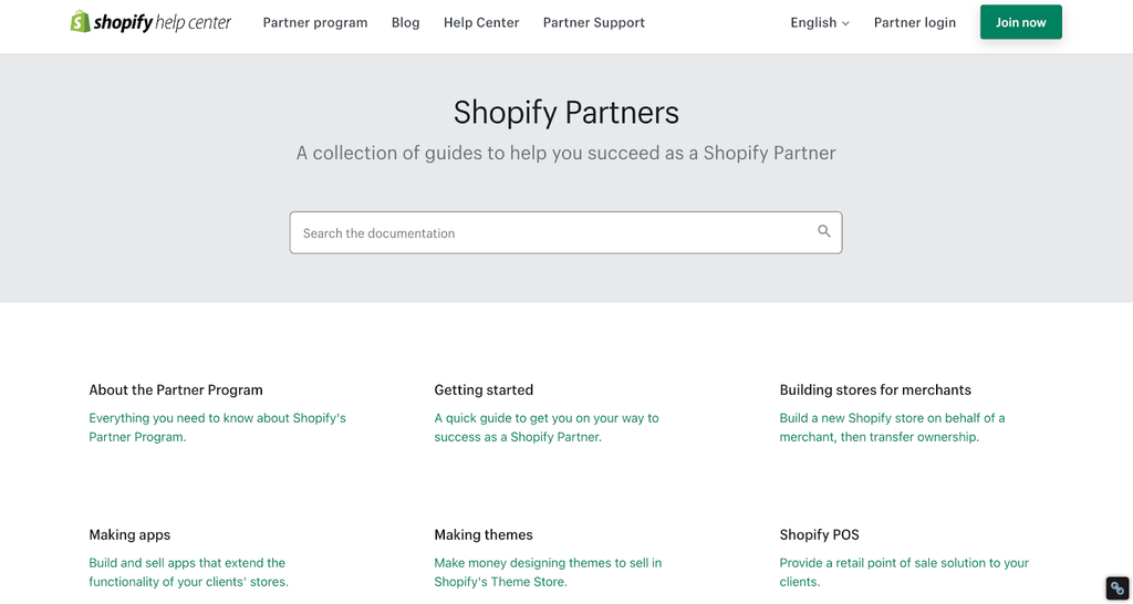 Shopify Partner's resource guide.