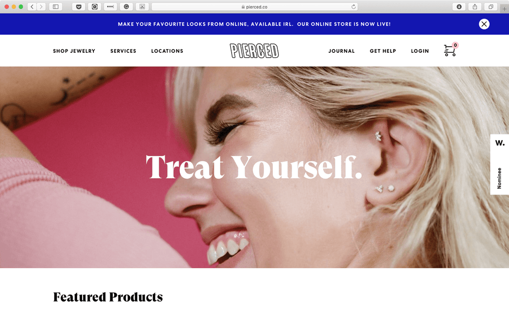 Best Shopify stores: pierced